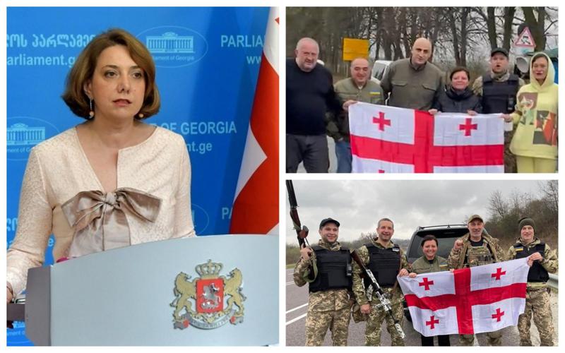 "ეს ყველაფერი იმას მაგონებს, ვიღაც რომ გარდაიცვლება და ნაჩხუბარი ნათესავები სამძიმარზე რიგრიგობით მიდიან" - სალომე სამადაშვილი უკრაინაში ჩასულ დელეგაციებზე