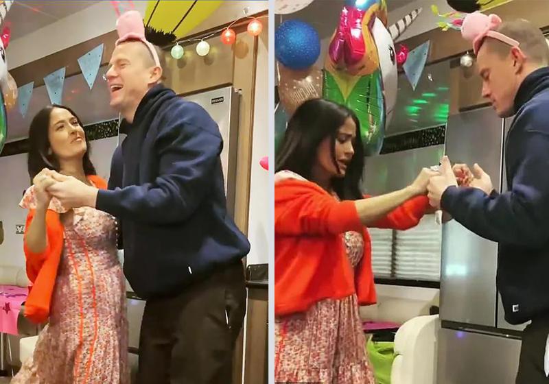 ჩენინგ ტატუმისა და სელმა ჰაიეკის ცეცხლოვანი სალსა დაბადების დღის წვეულებიდან - სოცქსელების ახალი ფავორიტი ვიდეო