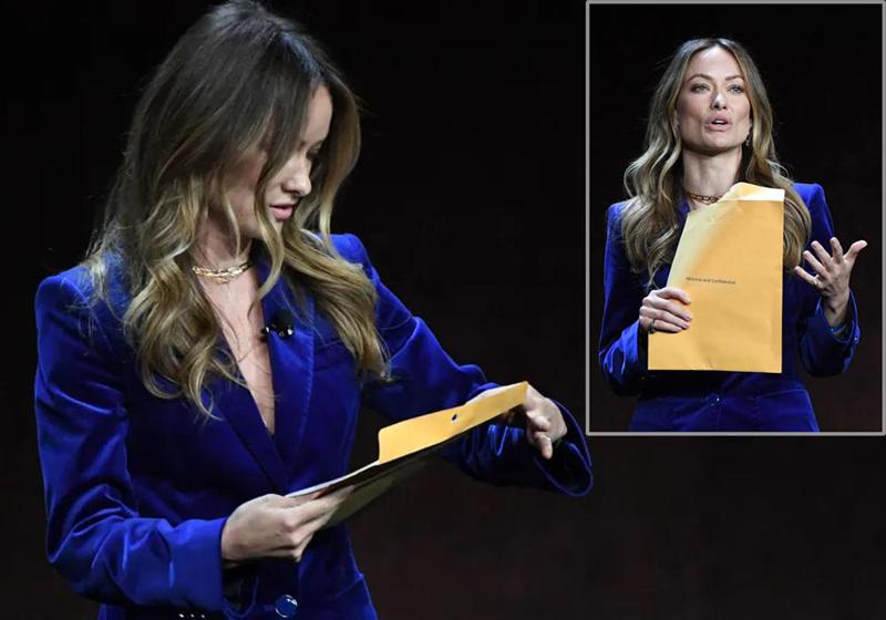 მოულოდნელობა სცენაზე - რა კონვერტი გადასცეს სიტყვით გამოსვლისას ოლივია უაილდს ყოფილი ქმრისგან