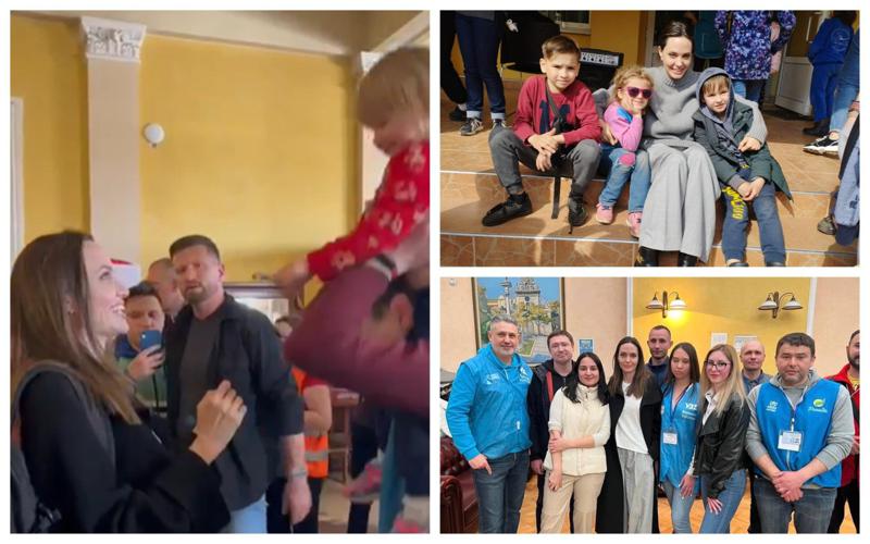 "მასში მძაფრი გრძნობები გამოიწვია ბავშვების მონათხრობმა" - ჯოლის მოულოდნელი ვიზიტი ლვოვში და უკრაინელების ემოციები (ფოტოები)