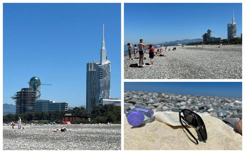 "ჩვენ ევროპიდან ჩამოვედით..." - ბათუმში სანაპიროზე პირველი დამსვენებლები გამოჩდნენ: ფოტორეპორტაჟი ზღვისპირა ქალაქიდან