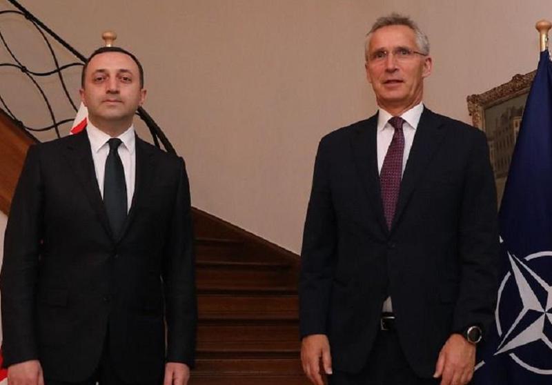 ირაკლი ღარიბაშვილი იენს სტოლტენბერგს შეხვდა (ფოტოები)