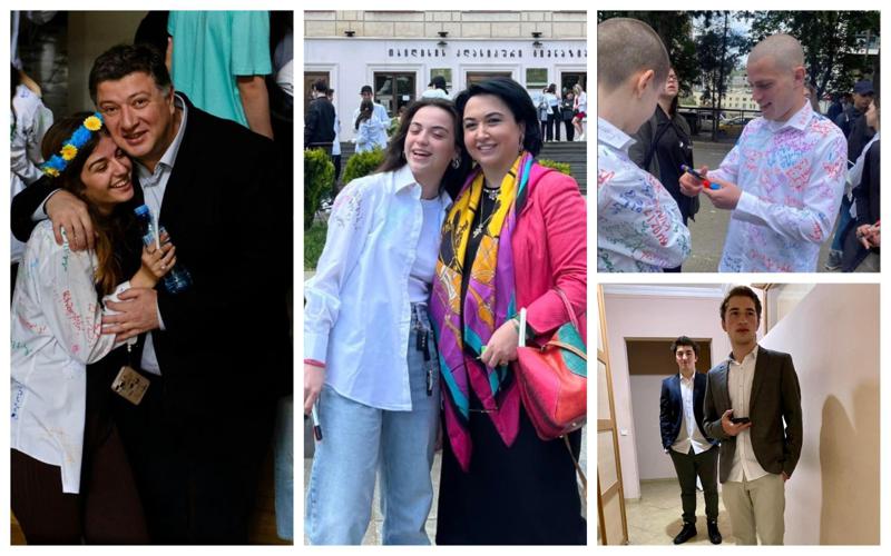 "სიხარულზე მეტად, გაოცება არ მშორდება" - ცნობილი ქართველების შვილები, რომლებმაც სკოლა წელს დაამთავრეს