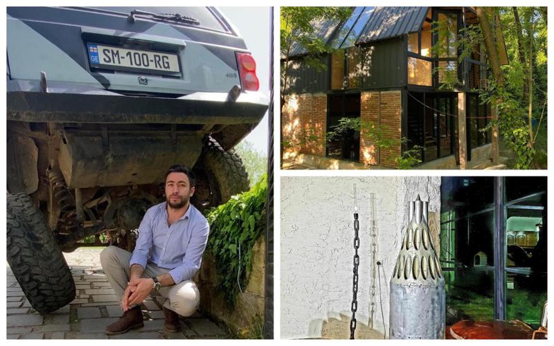 "კვირაში 2-3 დღეს მაინც ჯართის მიმღებ პუნქტებში ვატარებ" - კოტეჯი ქუთაისში, რომლის მისაღებს რაკეტმტყორცნი ამშვენებს: გაიცანით არქიტექტორი ორიგინალური იდეებით