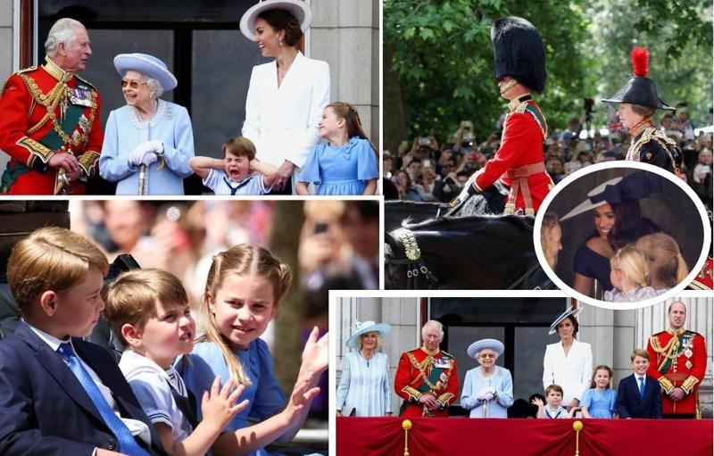 სამეფო აღლუმი, ავიაგამანადგურებლები ცაში და საარტილერიო ზალპი - დედოფალ ელისაბედის პლატინის იუბილე (ფოტოები)