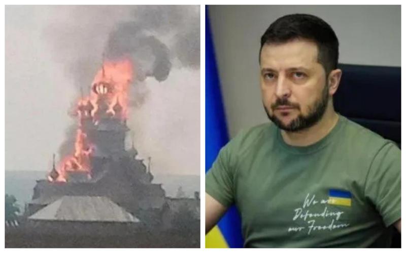 "ოკუპანტებმა ზუსტად იცოდნენ, რომ იქ 300 მოქალაქე, მათ შორის 60 ბავშვი აფარებდა თავს" - ზელენსკი  სვიატოჰირსკის ყოვლადწმინდას ლავრა დაბომბვაზე