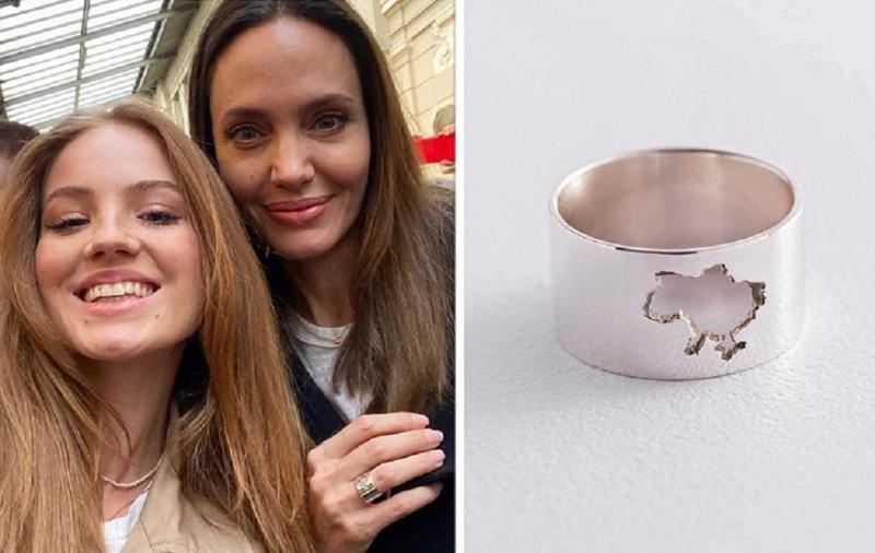 სამკაული, რომელსაც ანჯელინა ჯოლი უკრაინის მხარდასაჭერად მუდამ თან ატარებს - სოციალურ ქსელებში პოპულარული ფოტო და ვარსკვლავის თანადგომა უკრაინელებს