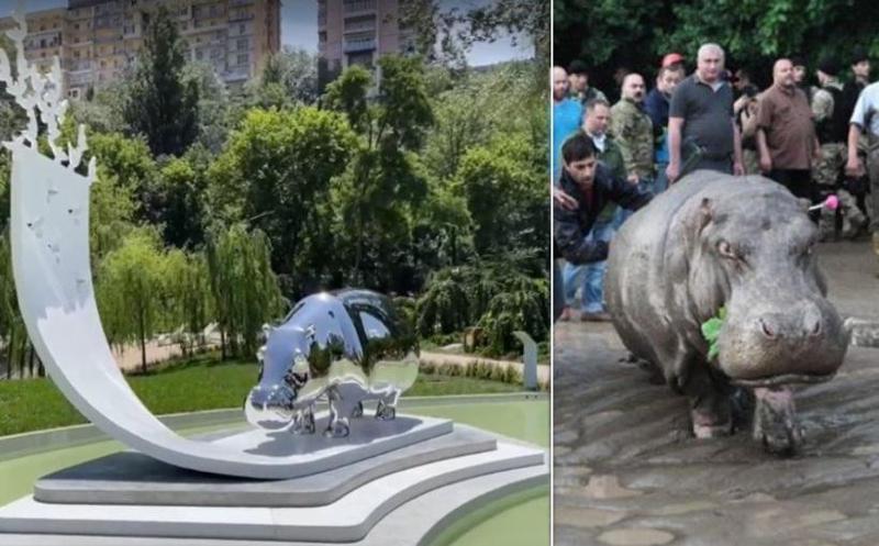 ბეგი და მტრედები, რომლებიც იმ ადამიანთა სულებს განასახიერებენ, ვინც 13 ივნისის ტრაგედიას შეეწირნენ - ახალი ქანდაკება "მზიურში"