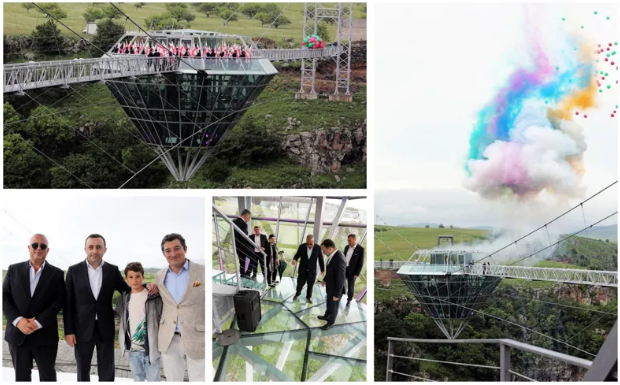 როგორ გამოიყურება 240 მეტრიანი შუშის ხიდი, რომელიც წალკის კანიონზე გაიხსნა - ფოტოები გახსნის ღონისძიებიდან: "აქ განხორციელდა 120 მლნ ლარის ინვესტიცია"