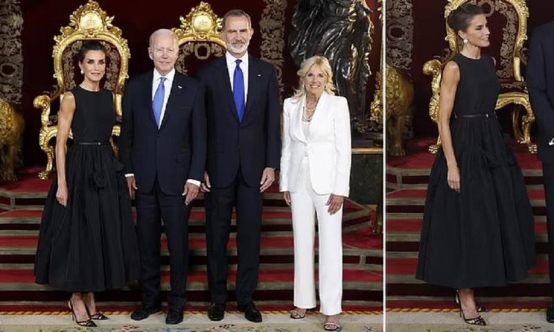 ესპანეთის დედოფალი ლეტიცია და მისი კლასიკური სტილი - მადრიდში ნატო-ს სამიტის სტუმრების მასპინძელი მედიის ყურადღების ცენტრში (ფოტოები)