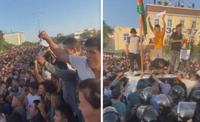 მასშტაბური საპროტესტო დემონსტრაცია უზბეკეთში - აქცია სპეცრაზმმა დაარბია, გამოცხადდა საგანგებო მდგომარეობა - რას ითხოვენ ყარაყალპაკეთის მაცხოვრებლები