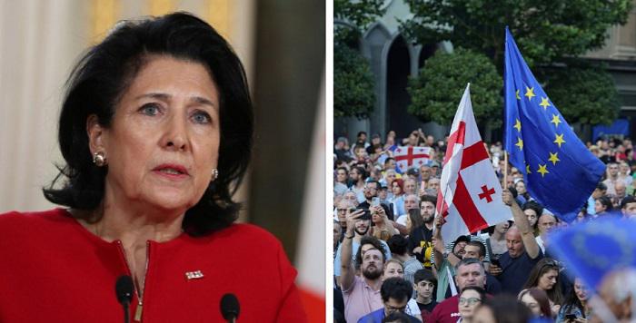 "არც კობახიძისეულ და არც რადიკალური ოპოზიციის გეგმებს არაფერი აქვთ საერთო ეროვნულ თანხმობასთან" - როგორ ეხმიანება პრეზიდენტი აქციას "შინ ევროპისაკენ"