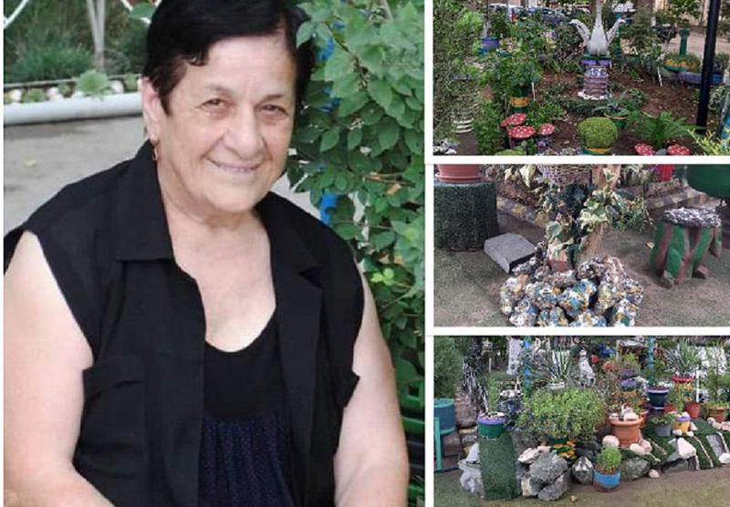 "როცა ეს სახლი შევიძინეთ, ეზო ნაგავსაყრელს ჰგავდა" - აფხაზეთიდან დევნილი ნუნუ გოგოხიას მიერ გაშენებული ბაღი თბილისში, კორპუსის ეზოში, რომელსაც ამქვეყნიურ სამოთხეს უწოდებენ (ფოტოები)