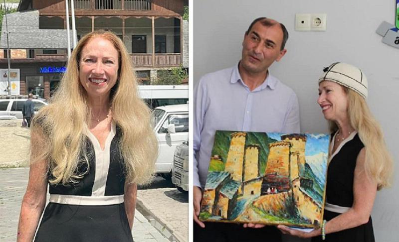 კელი დეგნანმა მესტიაში სვანური ქუდი მოირგო და სვანურად ცეკვაც სცადა (ფოტოები, ვიდეო)