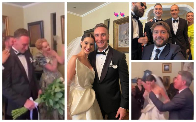 "ჩამიბარებია ჩემი ქალიშვილი შენთვის" - ატირებული ირაკლი მაქაცარია და ულამაზესი ლიზა ჩიჩუა: კადრები ცნობილი წყვილის ქორწილიდან