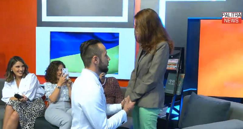 მოულოდნელობა "პალიტრანიუსის" ეთერში - გადაცემის წამყვანმა შეყვარებულს ხელი პირდაპირ ეთერში სთხოვა