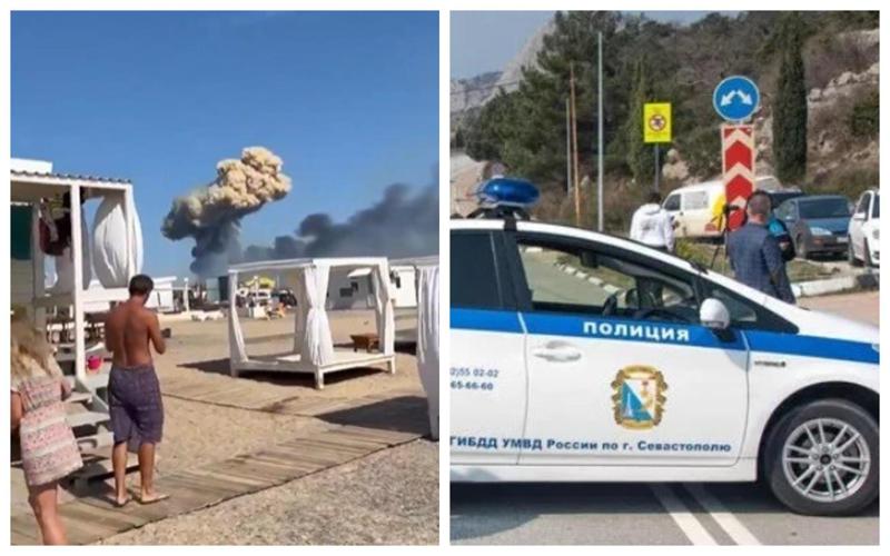 აფეთქებები სანაპიროზე, დამსვენებლების თვალწინ - კადრები ყირიმიდან: "სასადილო ოთახში ფანჯრის ჩარჩოები ჩამოცვივდა, შემდეგ სარდაფში გადაგვიყვანეს"