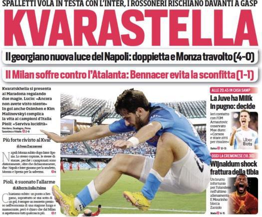 "ნაპოლის" ახალწვეული ხვიჩა კვარაცხელია სერია A-ს შტურმით იღებს. რა ლორენცო?" - ქართველ გარემარბზე უკვე "გარდიანი" და "ფორბსი" წერენ