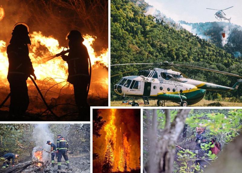 ხანძართან ბრძოლის მე-7 დღე: რა ხდება ამჟამად ბორჯომის ხეობაში? (ფოტოები)