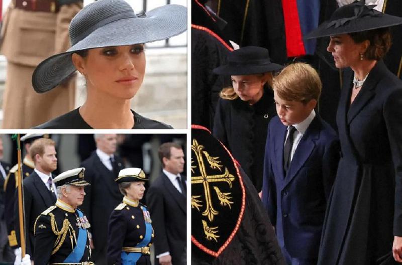 ბრიტანეთის სამეფო ოჯახის წევრები დედოფალ ელისაბედის დაკრძალვაზე - პრინცები, პრინცესები და არისტოკრატია (ფოტოები)