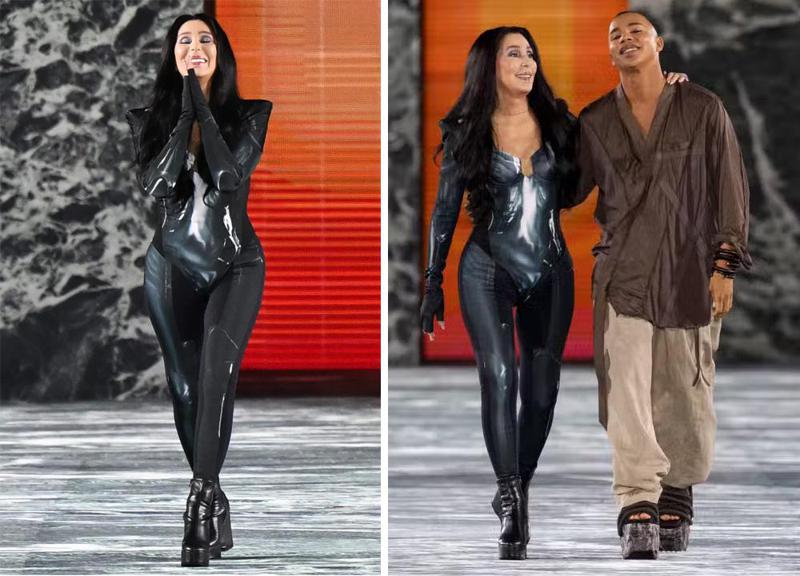 76 წლის შერი Balmain-ის შოუზე  - შთამბეჭდავი ვიზუალი და ვარსკვლავი, რომელმაც "დრო გააჩერა" (ფოტოები)