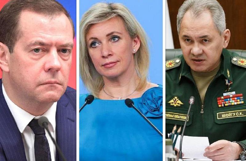 უკრაინამ დიმიტრი მედვედევი, სერგეი შოიგუ და მარია ზახაროვა ძებნილთა სიაში შეიყვანა