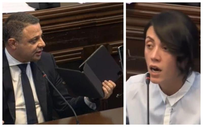 "ნუ გოიმობთ! სხვათა შორის, ეს თანამედროვე მოწყობილობა ბოლო მოდელია, რომ იცოდეთ!" - ალუდა ღუდუშაური ანა წითლიძეს: კამათი პარლამენტში