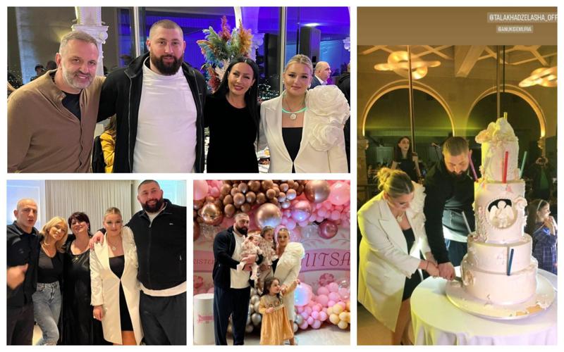 გრანდიოზული წვეულება მთაწმინდაზე, ცნობილი სტუმრებითა და ულამაზესი ტორტით - ფოტოები ლაშა ტალახაძის ქალიშვილის ნათლობიდან