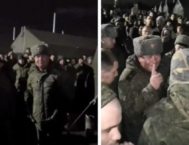 ლოჯისტიკური პრობლემების გამო ამბოხებულმა მობილზებულმა ოკუპანტებმა სამხედრო ბანაკიდან გენარალი გააძევეს და პუტინის რეჟიმის დაშლა მოითხოვეს