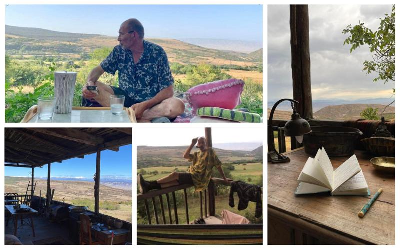 "ამ სახლის მშენებლობა მე და მამაჩემმა 40 წლის წინ ერთად დავიწყეთ..." - ქალაქიდან სოფელში გადასახლებული ცნობილი ხელოვანის სავანე: როგორ გამოიყურება გუგა კოტეტიშვილის "გუგალეთი"?