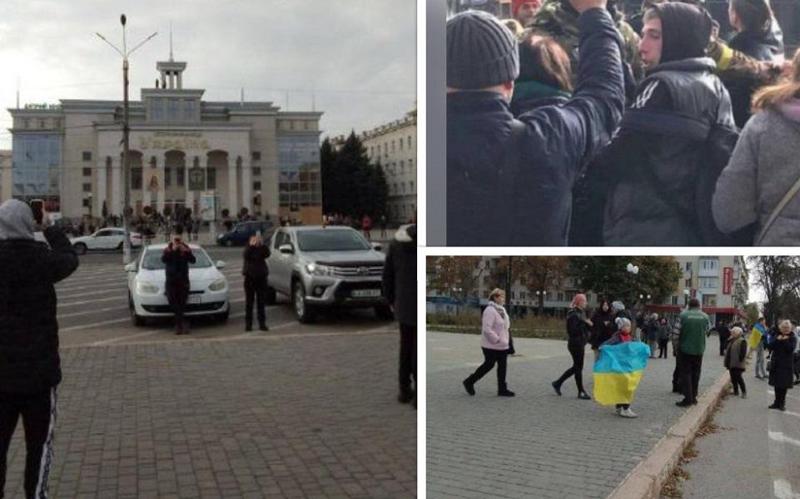 როგორ ხვდებიან ხერსონში უკრაინელ სამხედროებს -"ხალხი ნამდვილად ელოდა ჩვენი დამცველების ჩასვლას"