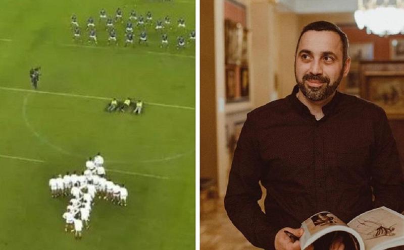 "ეს ის საამაყო ბიჭები არ არიან ჯვრის ფორმით რომ დადგნენ?! ამის გამო დასცინოდნენ. იმედია, შერცხვა იმ ხალხს" - რას წერს გიორგი კალანდია