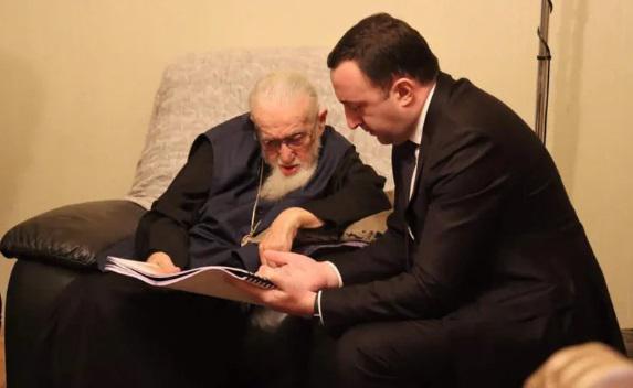 ირაკლი ღარიბაშვილი პატრიარქს შეხვდა და მას წმინდა მიწაზე, მდინარე იორდანეზე, ქართული კულტურის ცენტრის პროექტის პირველადი ვერსია წარუდგინა