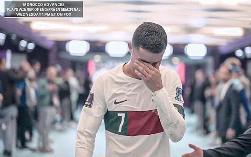 დღის ფოტო: ატირებული რონალდო პორტუგალიის მარცხის შემდეგ