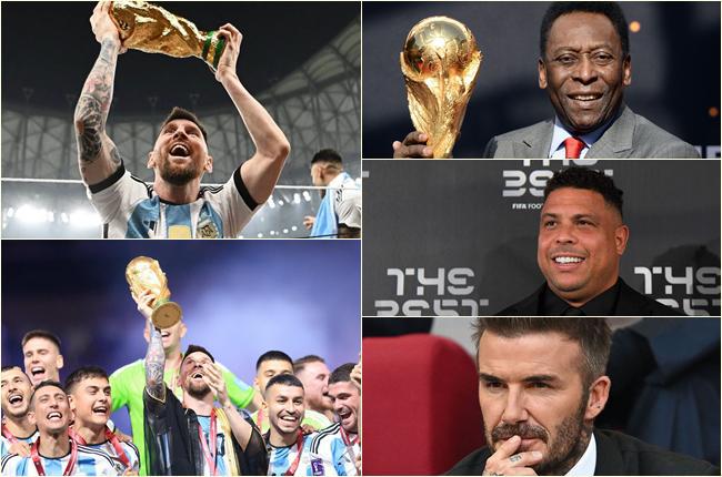 "მეფე მესი" და "მთელი ეპოქის კაპიტანი" -  როგორ ულოცავენ ლეოს მსოფლიო ჩემპიონობას პელე, რონალდო, ბექჰემი და ფეხბურთის სხვა ლეგენდები