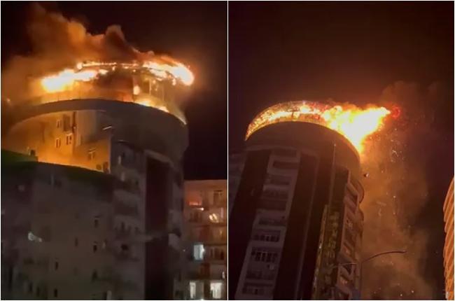 ბათუმში, მრავალსართულიანი საცხოვრებელი კორპუსის ბოლო სართულზე მდებარე რესტორან "ვოქსში" გაჩენილი ხანძრის ლოკალიზება ჯერ ვერ ხერხდება - რა ხდება ადგილზე (ვიდეო)