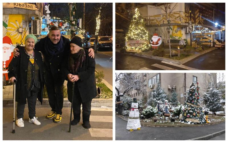 "ბებომ, რომელიც სახლიდან იშვიათად გამოდის, მისი უსაყვარლესი სათამაშოები ჩამოგვიტანა" - როგორ მოეწყო ულამაზესი საახალწლო სივრცე თბილისის "ყველაზე სუფთა ქუჩაზე"?