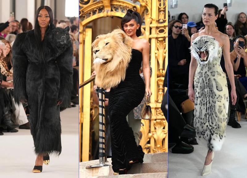ლომი, მგელი და სხვა მტაცებლები მაღალ მოდაში - Schiaparelli-ს ახალ კოლექციას საზოგადოება აკრიტიკებს: ფოტოები წლის ყველაზე სკანდალური შოუდან