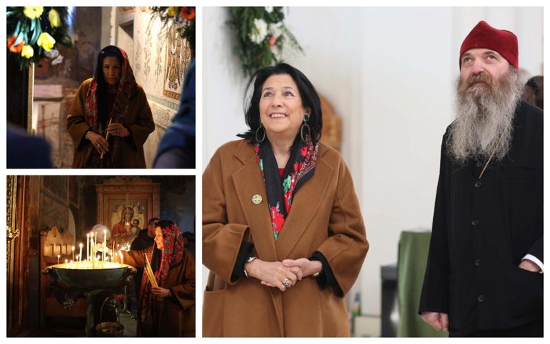 პრეზიდენტი ხალხს ნინოობას ბოდბიდან ულოცავს - რა ფოტოებს აქვეყნებს "ფეისბუქზე" სალომე ზურაბიშვილი?