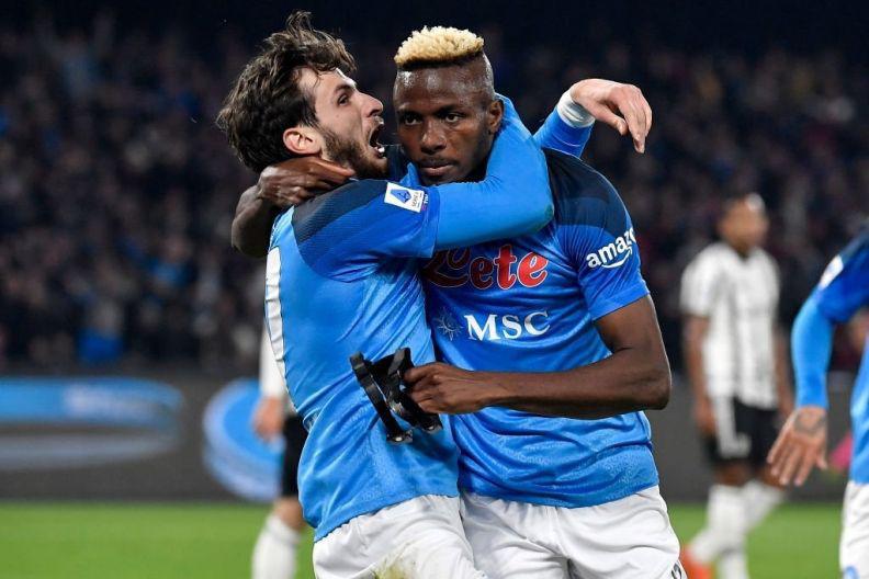 ხვიჩას ასისტი და ოსიმენის გოლი - "ნაპოლი" "რომასთან" დაწინაურდა