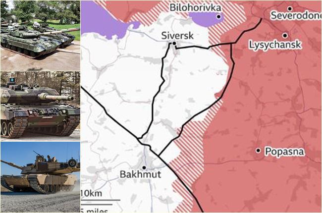 "რუსები ცდილობენ ალყაში მოაქციონ ბახმუტი" - რა უპირატესობები აქვთ დასავლური წარმოების ტანკებს რუსულთან შედარებით და რა ხდება ამჟამად ფრონტის ხაზზე?