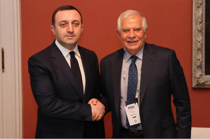 ირაკლი ღარიბაშვილი ჯოზეფ ბორელს შეხვდა