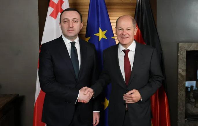 ირაკლი ღარიბაშვილი ოლაფ შოლცთან შეხვედრაზე - რაზე ისაუბრეს მხარეებმა?