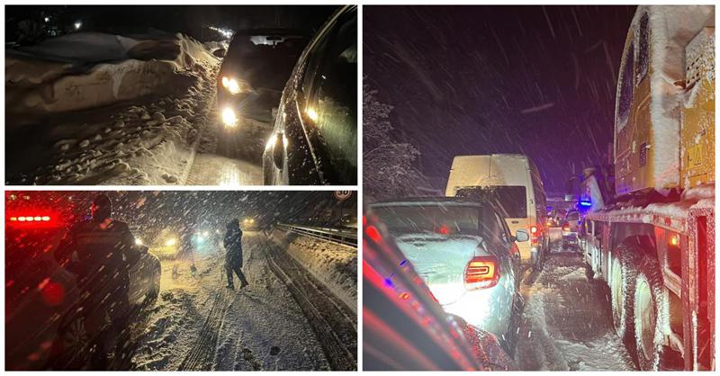 "ხალხი ჩვენი ძალებით ვცდილობთ თავი გადავირჩინოთ" - პარალიზებული რიკოთი: რა ხდებოდა მთელი ღამე უღელტეხილზე, სადაც მეწყერისა და ავარიის გამო მოძრაობა გაჩერდა (ფოტო,ვიდეო)