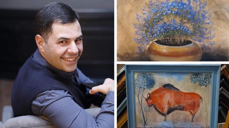 "ეს ნახატს იდუმალ სახეს აძლევს.." - მხატვარი, რომელიც განსხვავებული ტექნიკით ხატავს და კვერცხის გულზე დამზადებულ საღებავებს იყენებს