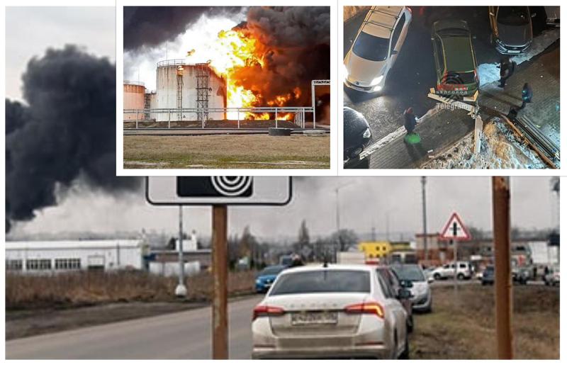 პანიკა რუსეთში: ხანძარი, აფეთქებები, ჩამოვარდნილი დრონები - "სახიფათო ზონები მატულობს და ამაზე უნდა გვეფიქრა, სიკვდილი იწვევს სიკვდილს"