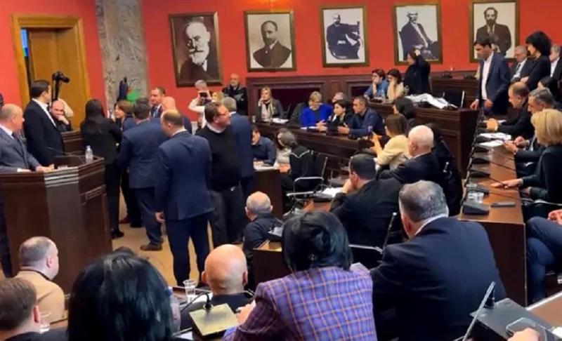 სალომე სამადაშვილს, ხათუნა სამნიძესა და თამარ კორძაიას იურიდიულ საკითხთა კომიტეტის სხდომა დაატოვებინეს