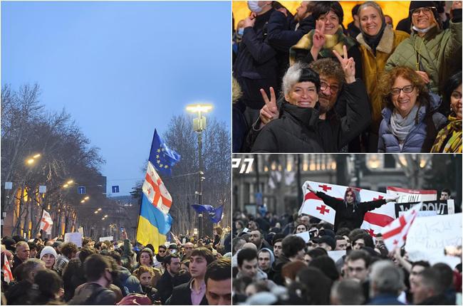 "ვერ წაგვართმევთ ევროპულ არჩევანს!" -  რა ხდება პარლამენტთან მიმდინარე მასშტაბურ აქციაზე? (ფოტო, ვიდეო)