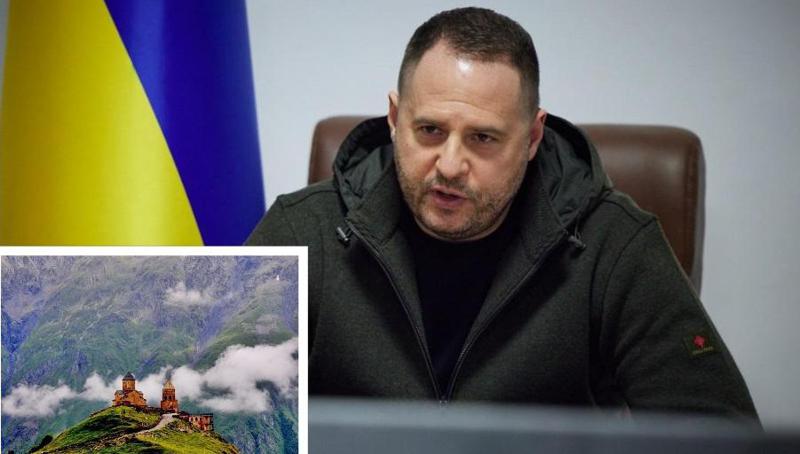 "უკრაინელი და ქართველი ხალხი ერთად ვართ" - ანდრეი ერმაკი "ტვიტერში" გერგეტის სამების ფოტოს აქვეყნებს და ქართულად წერს