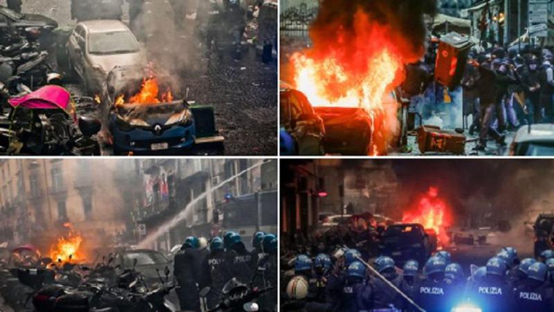 ფოტოები ნეაპოლიდან - რა ხდებოდა და როგორია ვითარება ქალაქში, სადაც გერმანელმა ფანებმა არეულობა მოაწყვეს